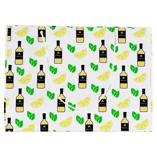 Tequila & Lemon Große Geschenktüte (Rückseite)