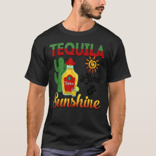 Tequila Limon und sonnig mexikanische Fiesta T-Shirt