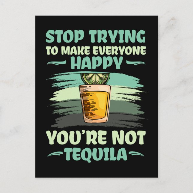 Tequila Lover Lemon Salt Party Drinking Fun Postkarte (Vorderseite)