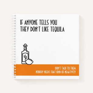 Tequila Lover's Standard Orange Notizbuch