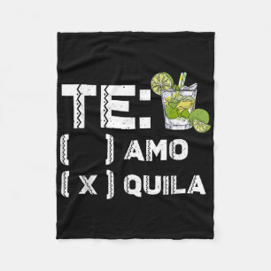 Tequila Mexican Party Te Amo Tequila Cinco De Mayo Fleecedecke