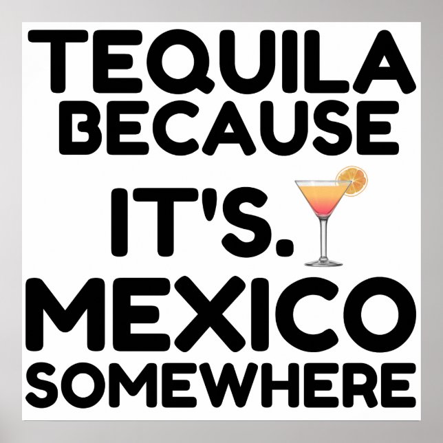 TEQUILA MEXICO IRGENDWO POSTER (Vorne)