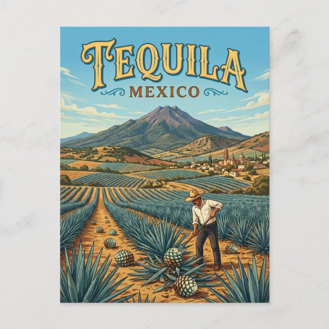 Tequila Mexiko Postkarte (Vorderseite)