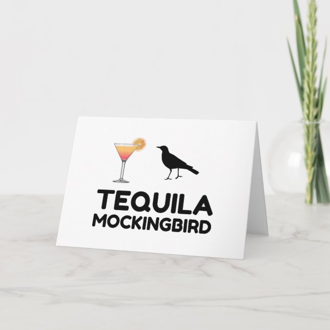 TEQUILA MOCKINGBIL FEIERTAGSKARTE (Vorderseite)