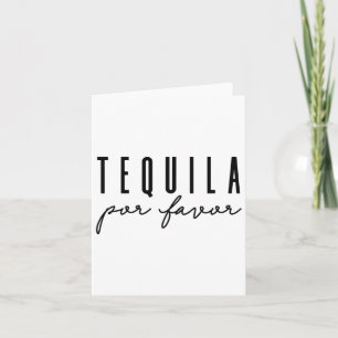 Tequila Por Favor Party Erwachsener trinken Cinco Karte