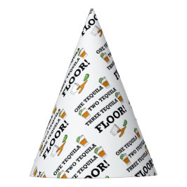 Tequila Shot Glass mit Limonem Wedge Cocktail Partyhütchen