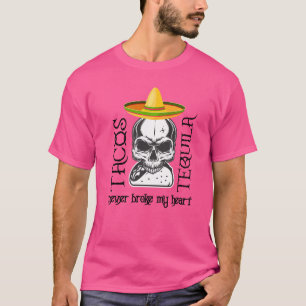 Tequila Skull Tequila und Tacos haben mich nie kap T-Shirt