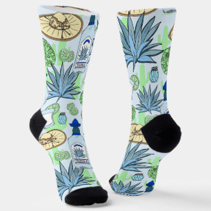 Tequila Sombreros und Cacti Gemustert Socken