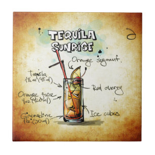 Tequila-Sonnenaufgang-Cocktail-Rezept Fliese