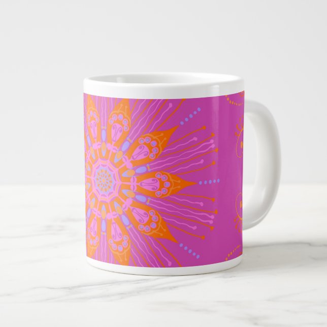Tequila-Sonnenaufgang-riesige Kaffee-Tasse Jumbo-Tasse (Vorderseite Rechts)