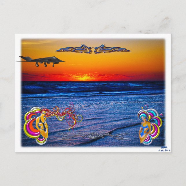 Tequila Sonnenaufgang über dem Atlantik Big Beach  Postkarte (Vorderseite)