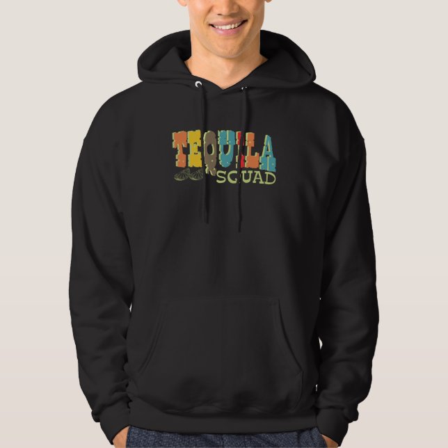 Tequila Squad  Cinco De Mayo For Men Women Retro Hoodie (Vorderseite)