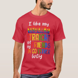 Tequila Straight Friends gehen entweder zu LGBT od T-Shirt