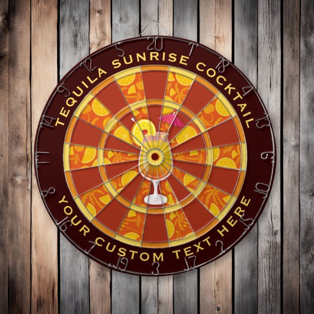 Tequila Sunrise Cocktail Dartscheibe (Von Creator hochgeladen)