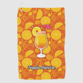 Tequila Sunrise Cocktail Golfhandtuch