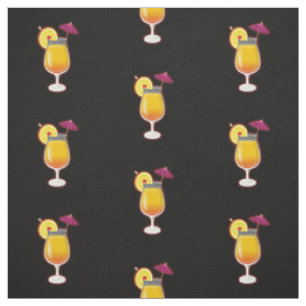 Tequila Sunrise Cocktail Muster Stoff