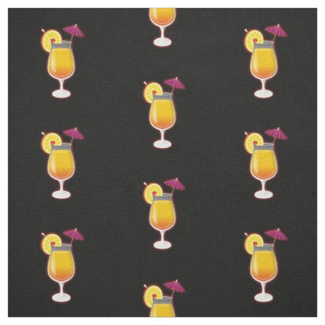 Tequila Sunrise Cocktail Muster Stoff (Muster)