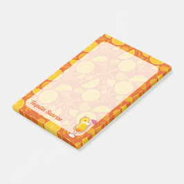 Tequila Sunrise Cocktail Post-it Klebezettel