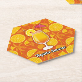 Tequila Sunrise Cocktail Untersetzer