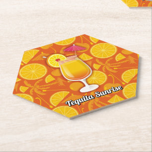 Tequila Sunrise Cocktail Untersetzer