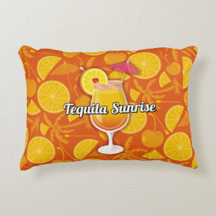 Tequila Sunrise Cocktail Zierkissen