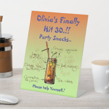 Tequila Sunrise Geburtstagsparty Snacks