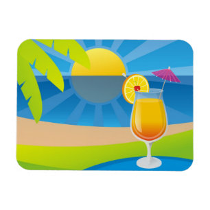 Tequila Sunrise Magnet