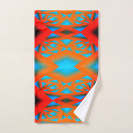 Tequila Sunrise Ombre Geometric Abstrakt Art Handtuch