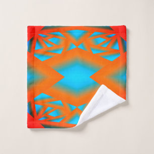 Tequila Sunrise Ombre Geometric Abstrakt Art Waschlappen