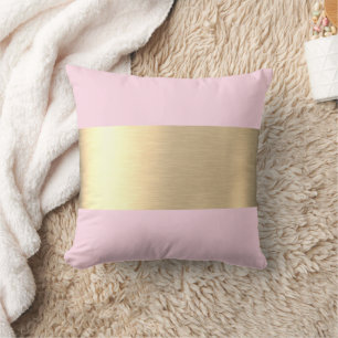 Tequila Sunrise Pink Gold Foil Rustikale Imitate Kissen