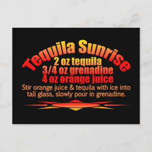 Tequila Sunrise Postcard Postkarte