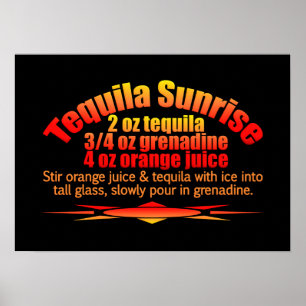 Tequila Sunrise Poster
