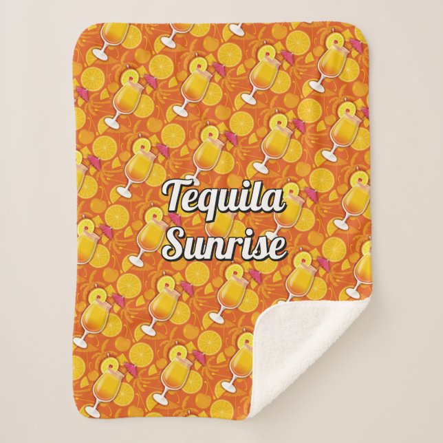 Tequila Sunrise Sherpadecke (Vorderseite)