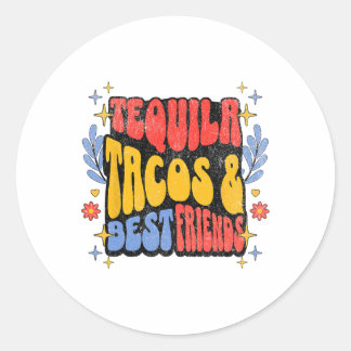 Tequila Tacos Highlights Runder Aufkleber