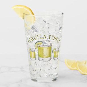 Tequila Time Limon Margarita Cocktail Mixed Drink Glas