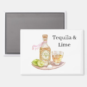 Tequila und Limette Magnet