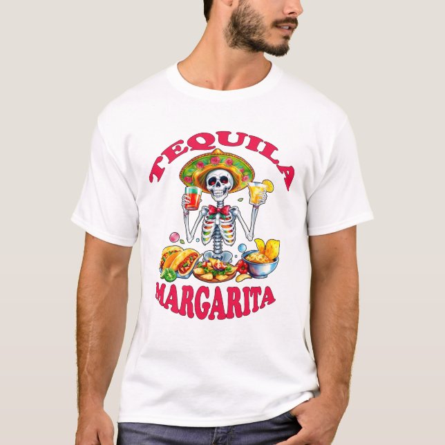 Tequila und Margaritas T-Shirt (Vorderseite)