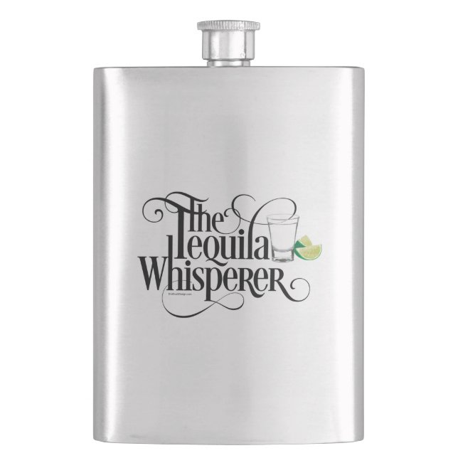 Tequila Whisperer Flasche Flachmann (Vorderseite)