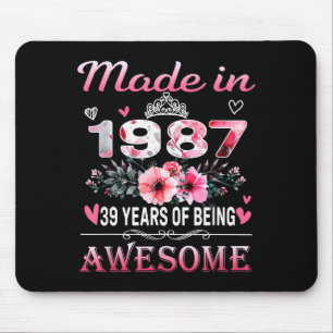 &#; ter Geburtstag Hergestellt in 1987 &#; Jahre Mousepad