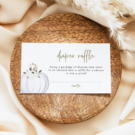 TERA Fall White Pumpkin Baby Diaper Raffel Ticket