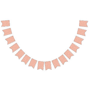 Teracotta Wedding Collection Karo überprüft Wimpelkette