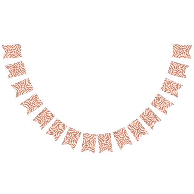 Teracotta Wedding Collection Karo überprüft Wimpelkette (Alle)