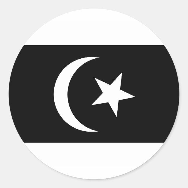 Terengganu, Malaysia Runder Aufkleber (Vorderseite)