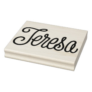 Teresa Authentic Retro Typografy Art Briefmarke Gummistempel