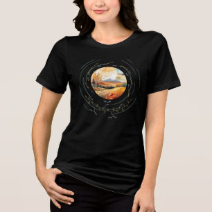TERESA Peptid, Moon3 mit benutzerdefiniertem Text, Tri-Blend Shirt