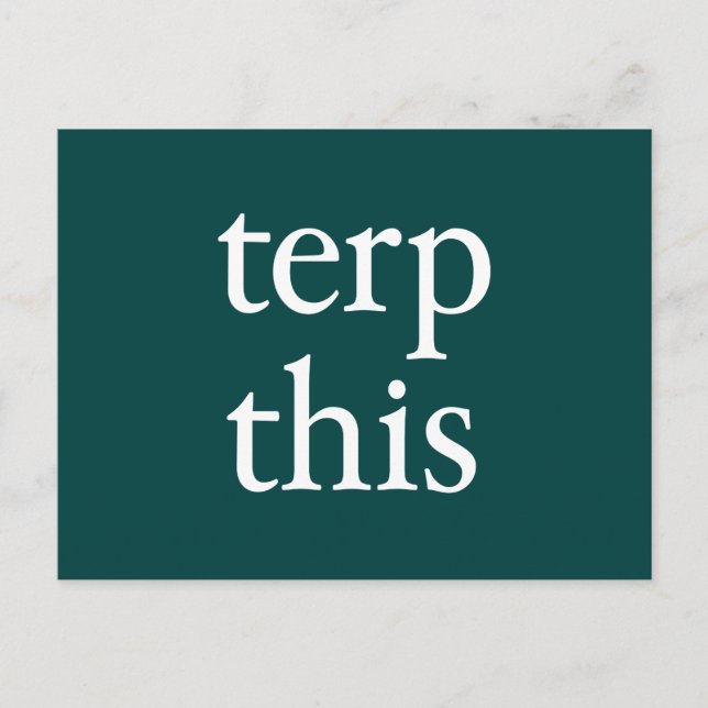 Terf This Dark Postcard Postkarte (Vorderseite)