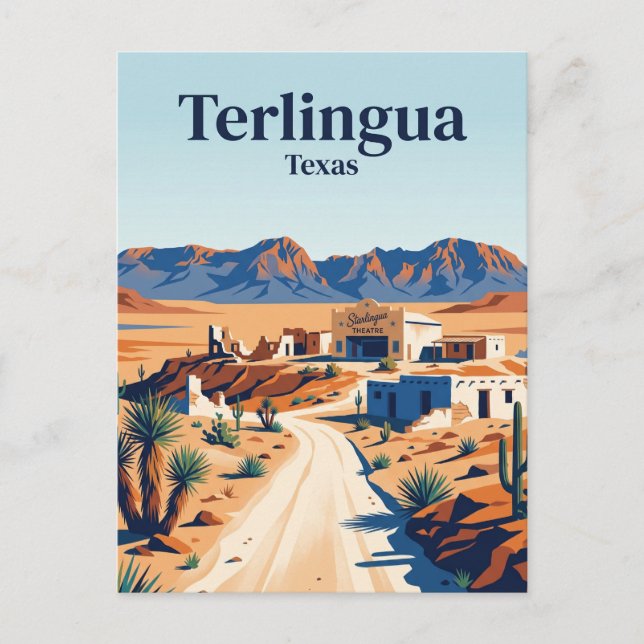 Terlingua USA Postkarte (Vorderseite)