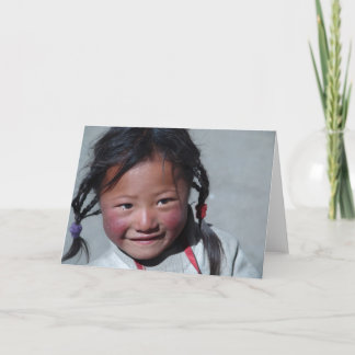 Terma Grundlagen-Mädchen Notecard- freier Raum Karte