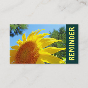Termin-Erinnerungskarten Sonnenblumen Servicekarte Terminkarte
