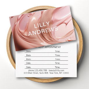 Termin im Blush Pink Beauty Salon Visitenkarte